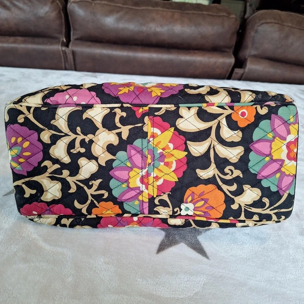 Vera Bradley Suzani Quilted Purse Sachel Bag Pretty Late Summer Early Fall Color